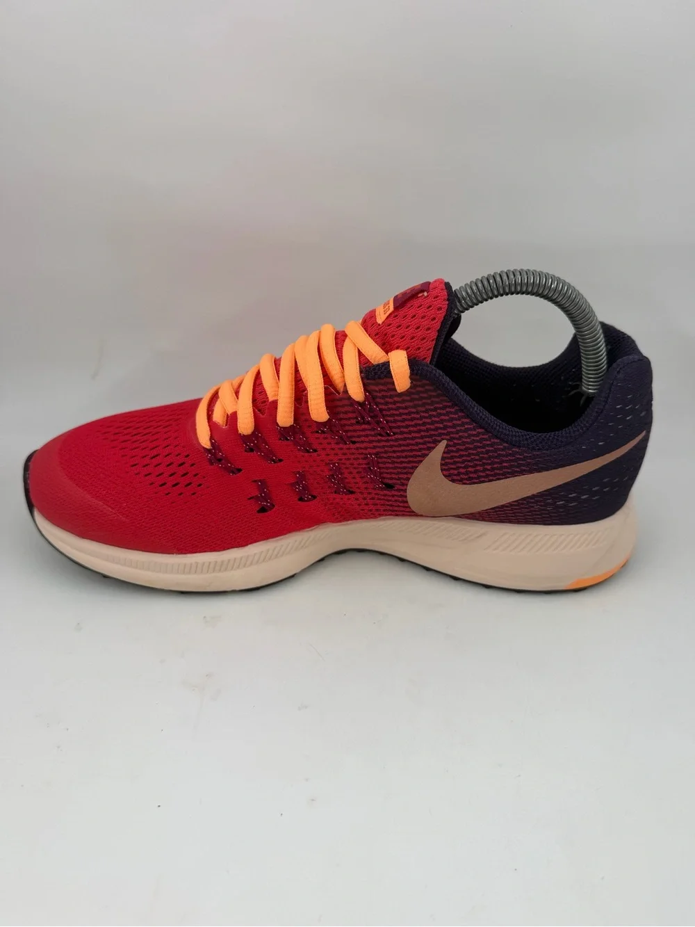 Nike Zoom Pegasus 33 -SZ 7Y- Red Orange Athletic Running Shoes